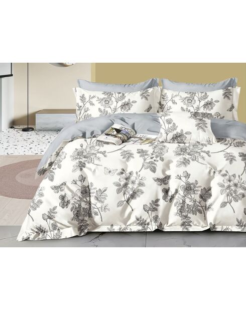 Parure housse de couette en Coton écrue