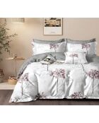 Parure housse de couette100% Percale de Coton  blanche