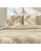 Parure housse de couette 100% Gaze de Coton lin