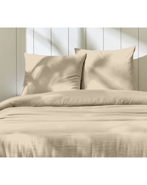 Parure housse de couette 100% Gaze de Coton lin