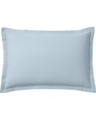 Taie d'oreiller 100% Flanelle de Coton  bleue