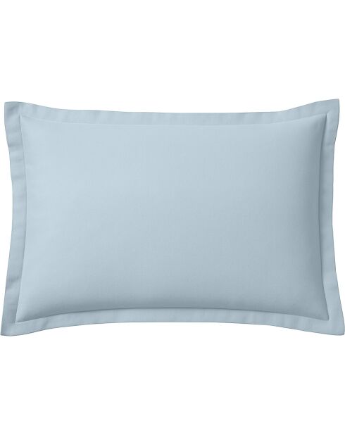 Taie d'oreiller 100% Flanelle de Coton  bleue