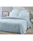 Taie d'oreiller 100% Flanelle de Coton  bleue