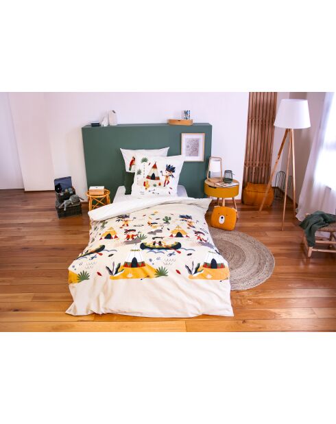 Parure housse de couette en Coton multicolore