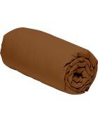 Drap housse 100% Percale de Coton  ocre