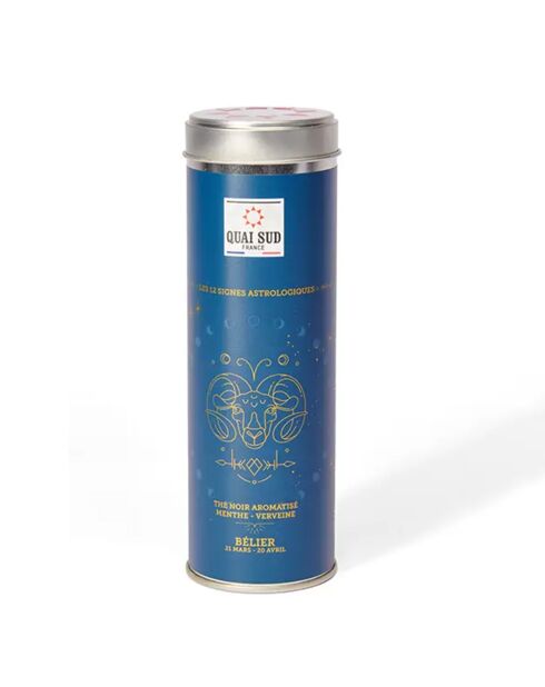 Thé du Bélier : Thé Noir Menthe-Verveine - 50g