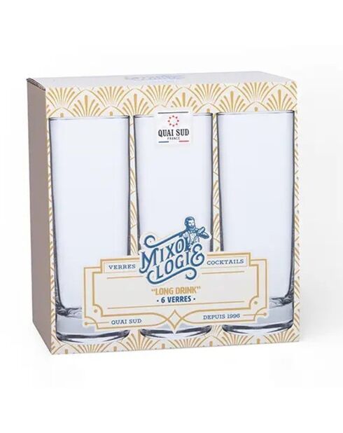 Coffret 6 Verres à Cocktail Long Drink