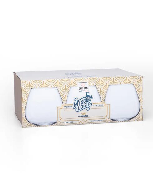 Coffret 6 Verres à Gin