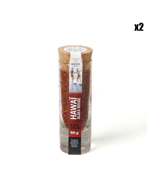 2 Sels Hawaï Alaea rouge - 2x60g