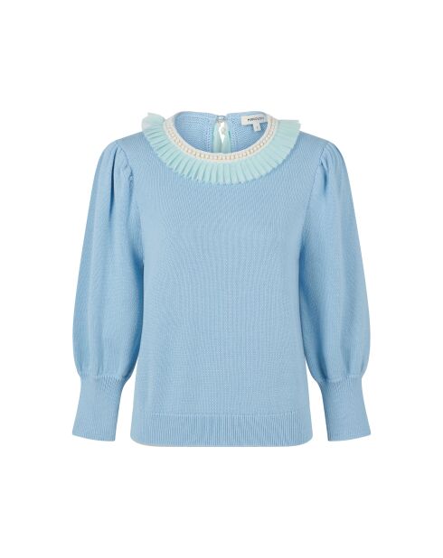 Jersey con cuello de tul