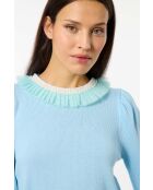 Jersey con cuello de tul