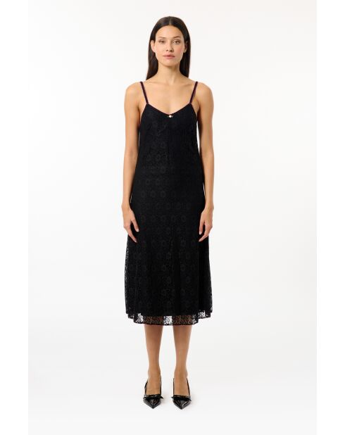 Robe à bretelles Roseline noire