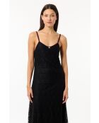 Robe à bretelles Roseline noire