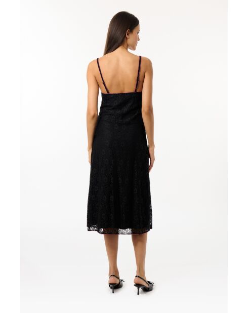 Robe à bretelles Roseline noire