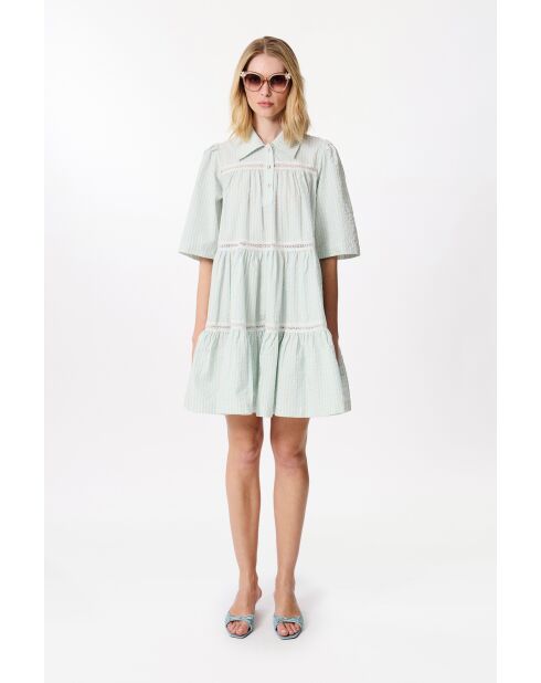 Bbdoll sky seersucker jurk