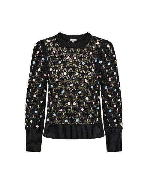 Jersey negro georgette