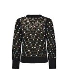 Jersey negro georgette