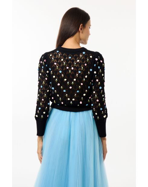 Jersey negro georgette