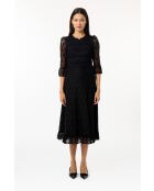 Roseline schwarzes Kleid