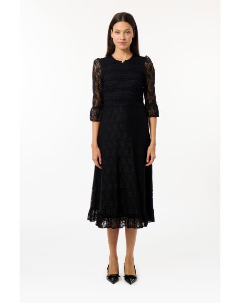 Roseline schwarzes Kleid