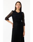 Roseline schwarzes Kleid