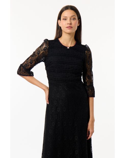 Roseline schwarzes Kleid