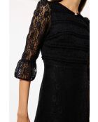 Roseline schwarzes Kleid