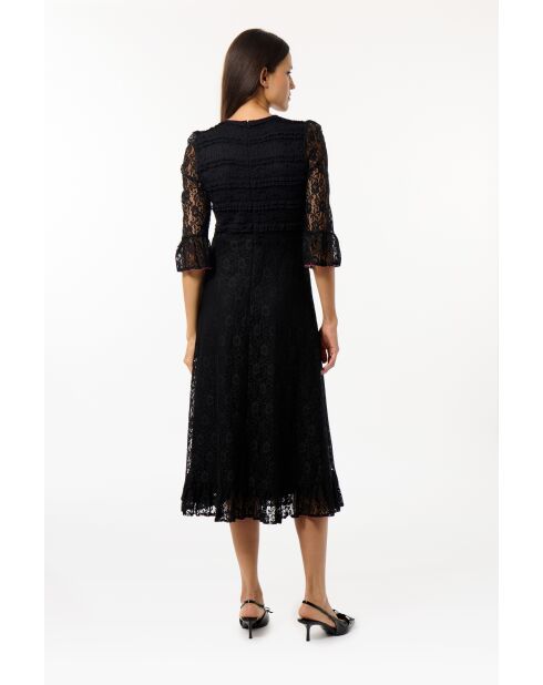 Roseline schwarzes Kleid