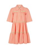 Bbdoll roze jurk met seersucker