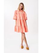 Bbdoll roze jurk met seersucker