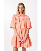 Bbdoll roze jurk met seersucker