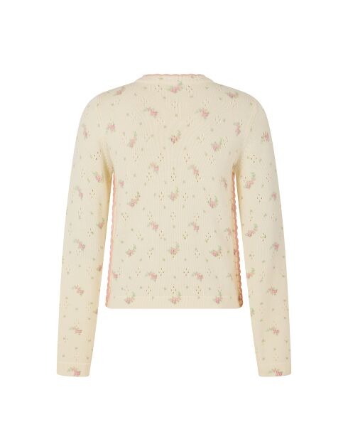 Cárdigan Marcelle con estampado en color crudo