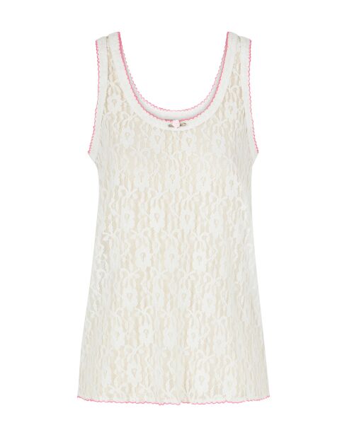 Witte top met kant