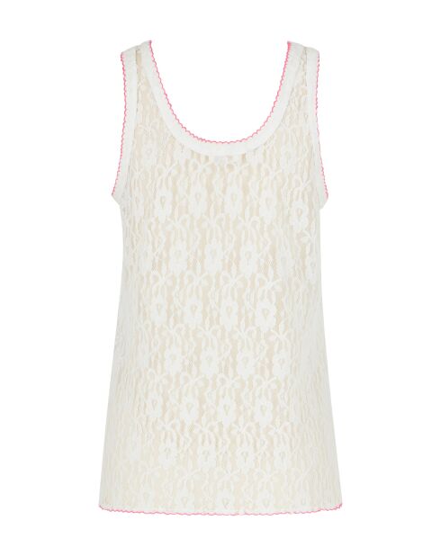 Witte top met kant