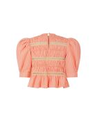 Top rosa in seersucker