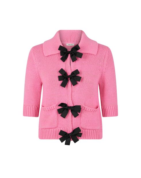 Top rosa in maglia Froufrou