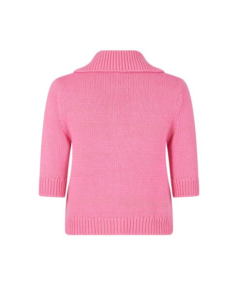 Top rosa in maglia Froufrou