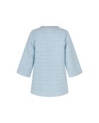 Elegante vestido de tweed azul