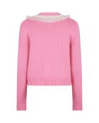 Cardigan froufrou rose