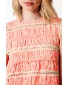 Vestido seersucker rosa