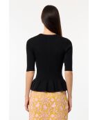 Cardigan estivo nero Petite Côte