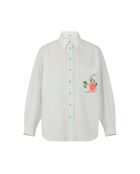 Chemise en seersucker ciel