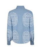 Chemise en chambray bleue