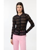 Roseline schwarze Spitzenjacke