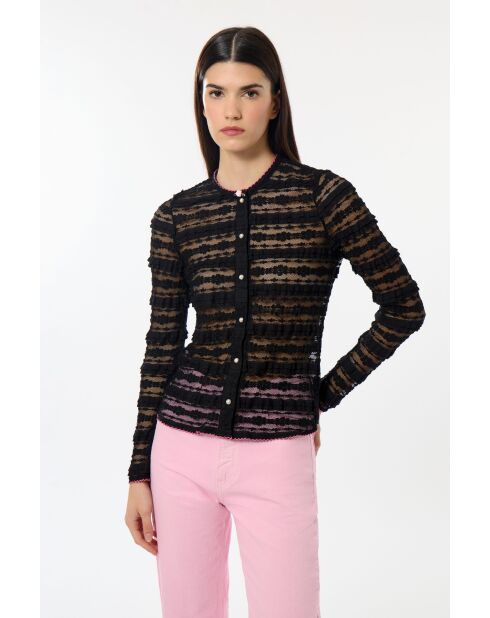 Roseline schwarze Spitzenjacke