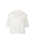 Wit overhemd met GB-borduursel