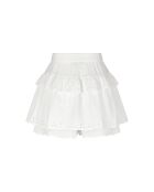 Witte korte broek met Britse borduursels