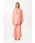 Giacca in seersucker rosa