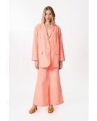 Giacca in seersucker rosa