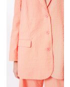 Giacca in seersucker rosa